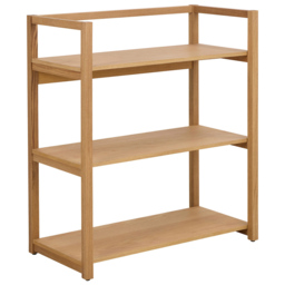 Florence Ludza 3 Shelf Oak Rectangular Bookcase - Brown - Furniture To Go - Wilko - thumbnail 3