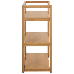 Florence Ludza 3 Shelf Oak Rectangular Bookcase - Brown - Furniture To Go - Wilko - thumbnail 5