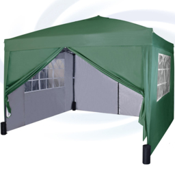 Green Pop Up Outdoor Canopy Tent with Removable Sidewalls 3 x 3m - MCC - Wilko - thumbnail 3