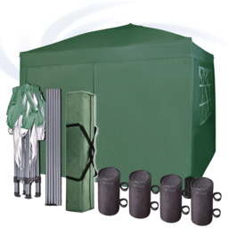 Green Pop Up Outdoor Canopy Tent with Removable Sidewalls 3 x 3m - MCC - Wilko - thumbnail 5