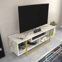 Decorotika Asal Ephesus and Gold Wide TV Unit - Size: 40.2 x 119.4 x 35.2cm - Multi - Wilko - thumbnail 4