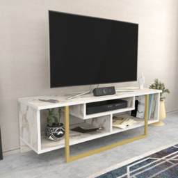 Decorotika Asal Ephesus and Gold Wide TV Unit - Size: 40.2 x 119.4 x 35.2cm - Multi - Wilko - thumbnail 5