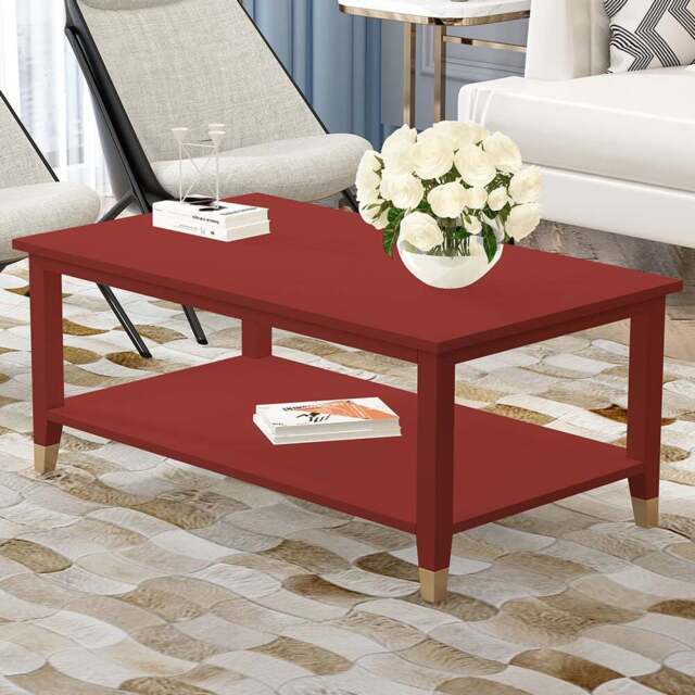 Palazzi Red Coffee Table - Size: 56 x 100 x  45cm - Wilko - image 1