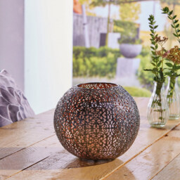 Luxform Coco Solar Metal Flame Effect Light - Size: 18 x 20 x 20cm - Black - Wilko - thumbnail 5