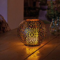 Luxform Coco Solar Metal Flame Effect Light - Size: 18 x 20 x 20cm - Black - Wilko - thumbnail 3