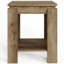 GFW Canyon Oak Grey Lamp Table - Size: 47 x 47 x 56cm - Wilko - thumbnail 4