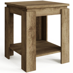 GFW Canyon Oak Grey Lamp Table - Size: 47 x 47 x 56cm - Wilko - thumbnail 5