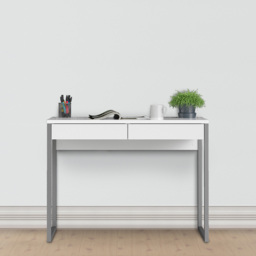 Florence Function Plus 2 Drawer Desk White High Gloss - Size: 40 x 101 x 76cm - Furniture to Go - Wilko - thumbnail 6
