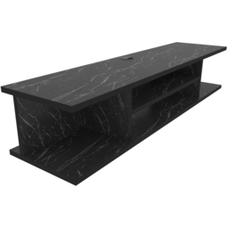 Decorotika Pivot 4 Shelf Bendir Floating TV Unit - Size: 23.2 x 120 x 29.5cm - Black - Wilko - thumbnail 4