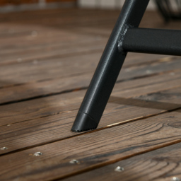 Outsunny 6 Seater Rectangle Folding Outdoor Dining Table Black - Size: 112 x 9 x 72cm - Wilko - thumbnail 4