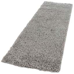 Desire Rugs Oxford Grey Plain Shaggy Runner Rug 60 x 220cm - Wilko - thumbnail 1