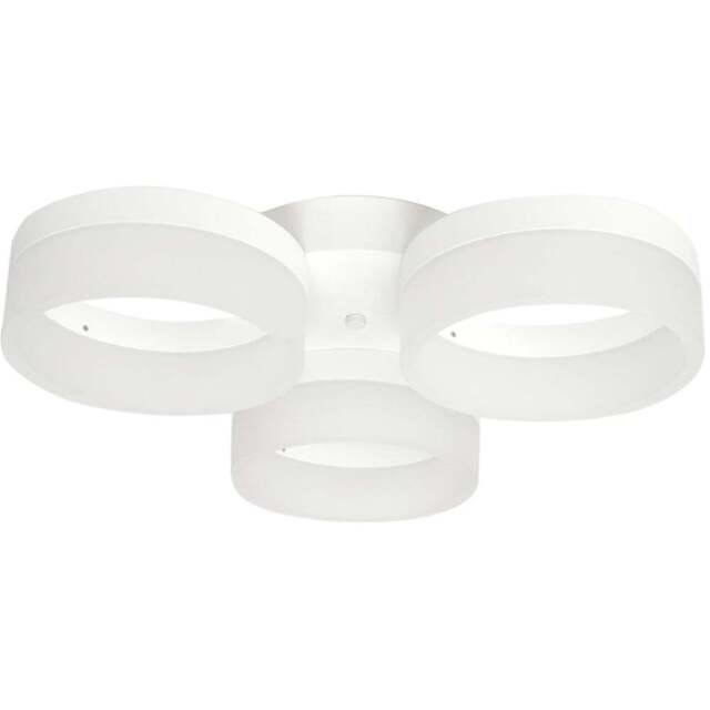 Milagro Ring White LED Ceiling Lamp 230V - Size: 52 x 52 x 11cm - Wilko - image 1
