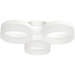 Milagro Ring White LED Ceiling Lamp 230V - Size: 52 x 52 x 11cm - Wilko - thumbnail 1