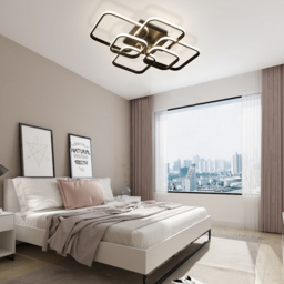 Living and Home Black 8 Head LED Ceiling Light - Size: 12 x 93 x 70cm - Wilko - thumbnail 7