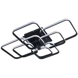 Living and Home Black 8 Head LED Ceiling Light - Size: 12 x 93 x 70cm - Wilko