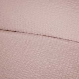 Seersucker Washable Duvet Set Blush Superking - Size: Super King - Divante - Wilko - thumbnail 6
