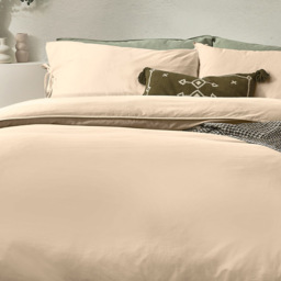 Yard Mallow Bow Tie King Size Linen Duvet Set - Cream - Yard Living - Wilko - thumbnail 3