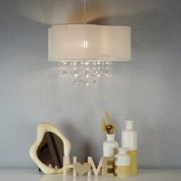 Elspeth Jewel Droplet Shade - White - Wilko - thumbnail 6