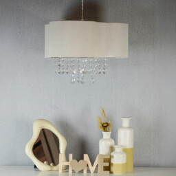 Elspeth Jewel Droplet Shade - White - Wilko - thumbnail 4
