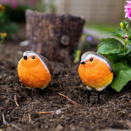 Marco Paul Bird Robin Set 2 Pack - Size: 10 x 6 x 6cm - Orange - Wilko - thumbnail 3
