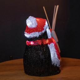 Samuel Alexander Acrylic Penguin LED Christmas Decoration 20cm - Size: 20 x 20 x 20cm - Black - Wilko - thumbnail 5