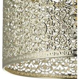 Happy Homewares Moroccan Style Ornate Shiny Gold Metal Pendant Shade - Size: 15 x 25 x 25cm - Wilko - thumbnail 4