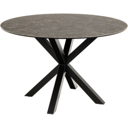 Florence Heaven Ceramic 4 Seater Round Dining Table Black - Furniture To Go - Wilko - thumbnail 3