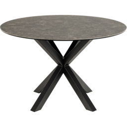 Florence Heaven Ceramic 4 Seater Round Dining Table Black - Furniture To Go - Wilko - thumbnail 4