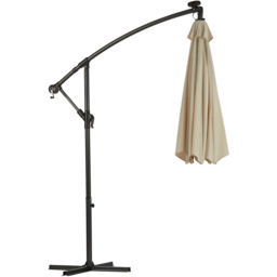 Garden Gear Cream Solar LED Cantilever Parasol with Cover - Size: 3m - Wilko - thumbnail 4