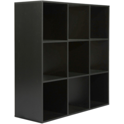 Jane 9 Shelf Black Cube Storage Unit - Home Garden Direct - Wilko - thumbnail 5