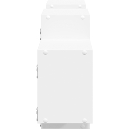 vidaXL 7 Shelf White Floating Wall Shelf - Size: 42 x 18 x 129cm - Wilko - thumbnail 6