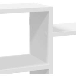 vidaXL 7 Shelf White Floating Wall Shelf - Size: 42 x 18 x 129cm - Wilko - thumbnail 7