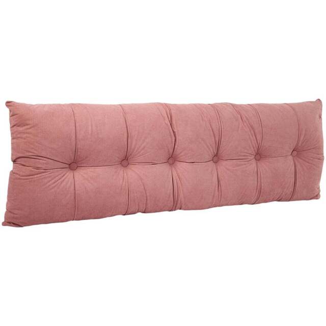 Living and Home Pink Chenille Headboard Pillow 60 x 180cm - Size: 60 x 180 x 18cm - Wilko - image 1