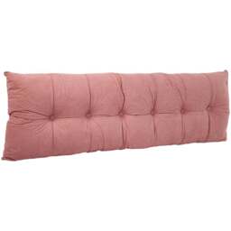 Living and Home Pink Chenille Headboard Pillow 60 x 180cm - Size: 60 x 180 x 18cm - Wilko