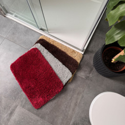 Allure Bath Fashions Coffee Microfibre Shaggy Bath Mat 40 x 60cm - Brown - Wilko - thumbnail 6