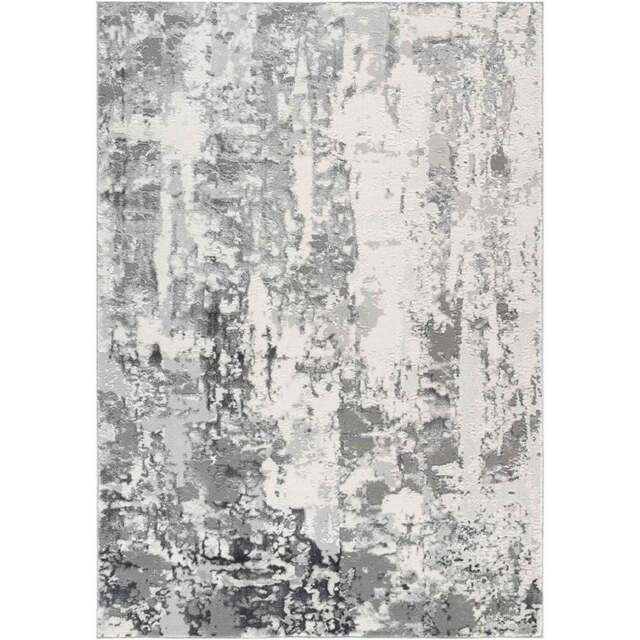Desire Rugs Styra Silver Abstract Rug 120 x 170cm - Wilko - image 1