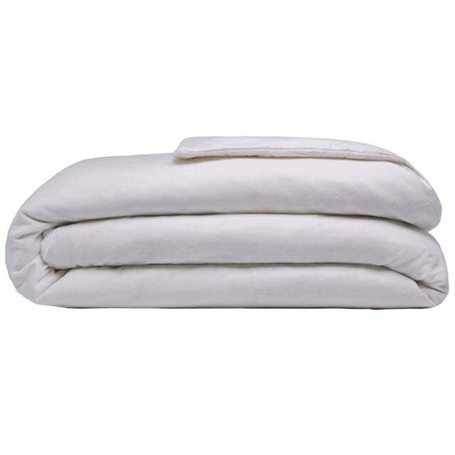 Serene Double Grey Brushed Cotton Duvet Cover - Wilko - image 1
