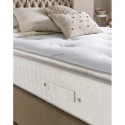 Aspire Small Single Climate Cool Pillow Top Pocket Mattress - White - Wilko - thumbnail 3
