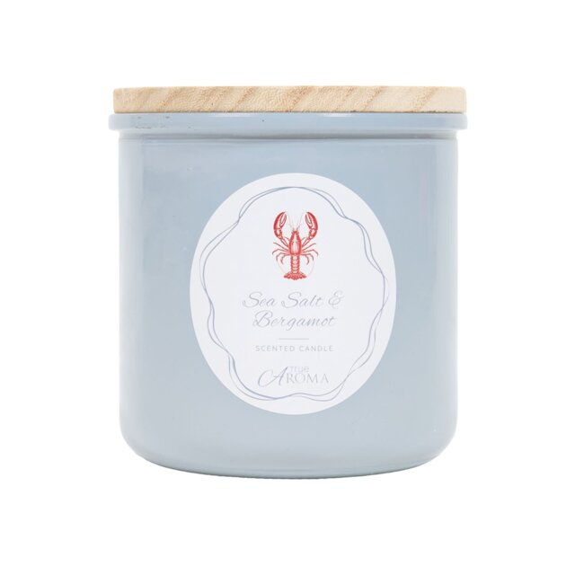 Sea Salt and Bergamot Candle - True Aroma - Wilko - image 1