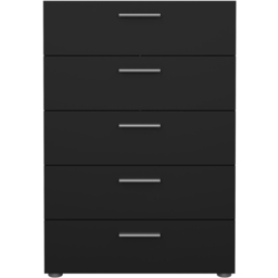 Florence 5 Drawer Black Chest of Drawers - Furniture to Go - Wilko - thumbnail 4