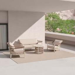Hampton Sofa Set Neutral - Size: 4 Seater - Wilko - thumbnail 5