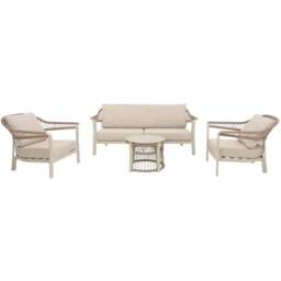 Hampton Sofa Set Neutral - Size: 4 Seater - Wilko - thumbnail 3