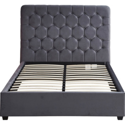 Seconique Madison King Size Grey Velvet Fabric Bed Frame - Wilko - thumbnail 6