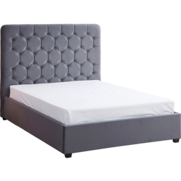 Seconique Madison King Size Grey Velvet Fabric Bed Frame - Wilko - thumbnail 4