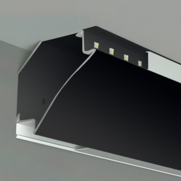 ENER-J Black Corner Aluminium Profile Gypsum LED Cove Light 1m 2 Pack - Size: 12 x 4 x 12cm - Wilko - thumbnail 5