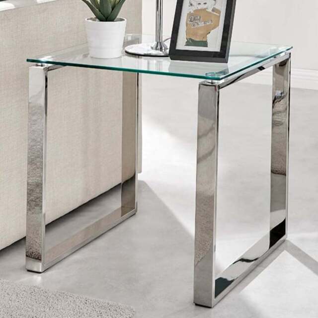 Furniturebox Havana Silver Side Table - Size: 55 x 55 x 55cm - Wilko - image 1