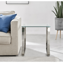 Furniturebox Havana Silver Side Table - Size: 55 x 55 x 55cm - Wilko - thumbnail 3