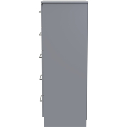 Crowndale Worcester 5 Drawer Uniform Grey and Dusk Grey Tallboy Ready Assembled - Wilko - thumbnail 5