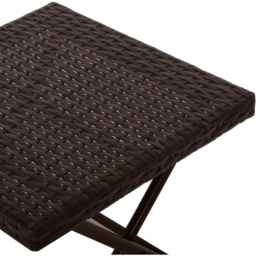 Outsunny Brown PE Ratan Square Folding Coffee Table - Size: 40 x 40 x 40cm - Wilko - thumbnail 4