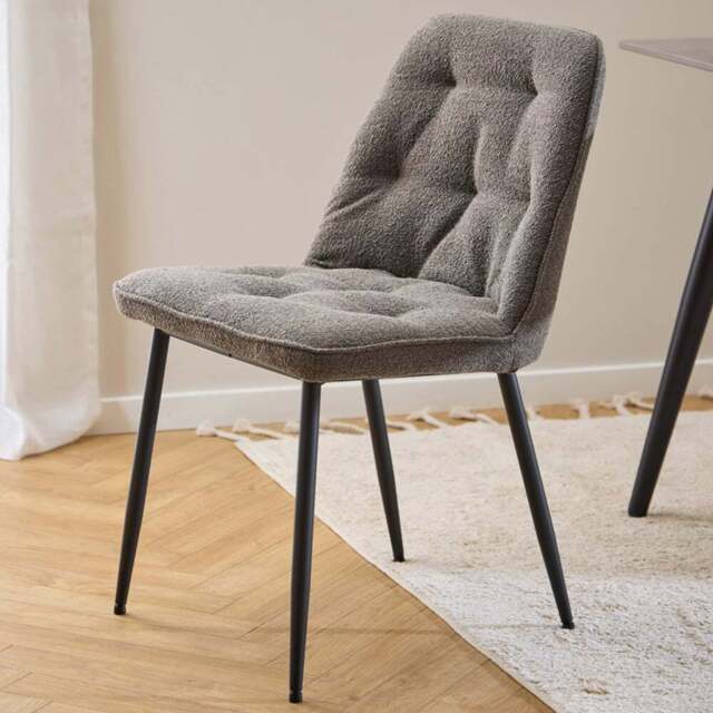 Florence Brooke Set of 2 Taupe Dining Chair - Blue - Furniture To Go - Wilko - image 1